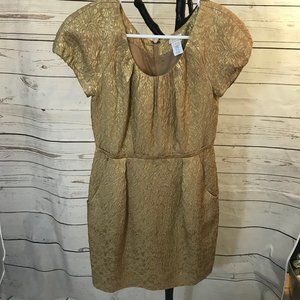 Gold JCrew Dress, Size 2